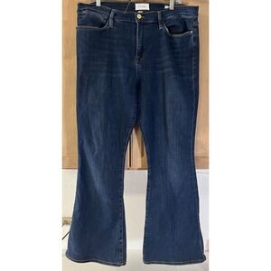 Frame Denim Indigo Flare Jeans
